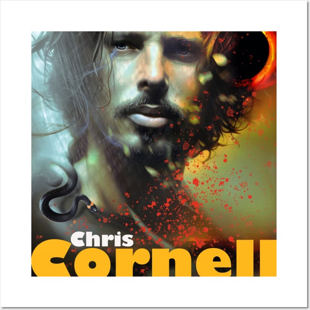 Chris Cornell Black Hole Sun Wall Art by IconsPopArt